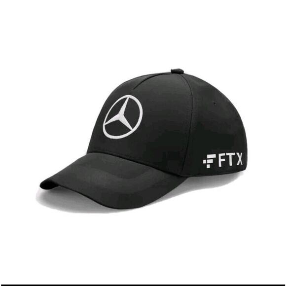 Mercedes AMG Petronas George Russell Baseball Cap Hat Black - Picture 1 of 6